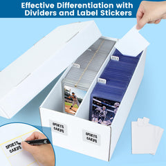 ULTRGEE dividers create two compartments for tidy classified storage