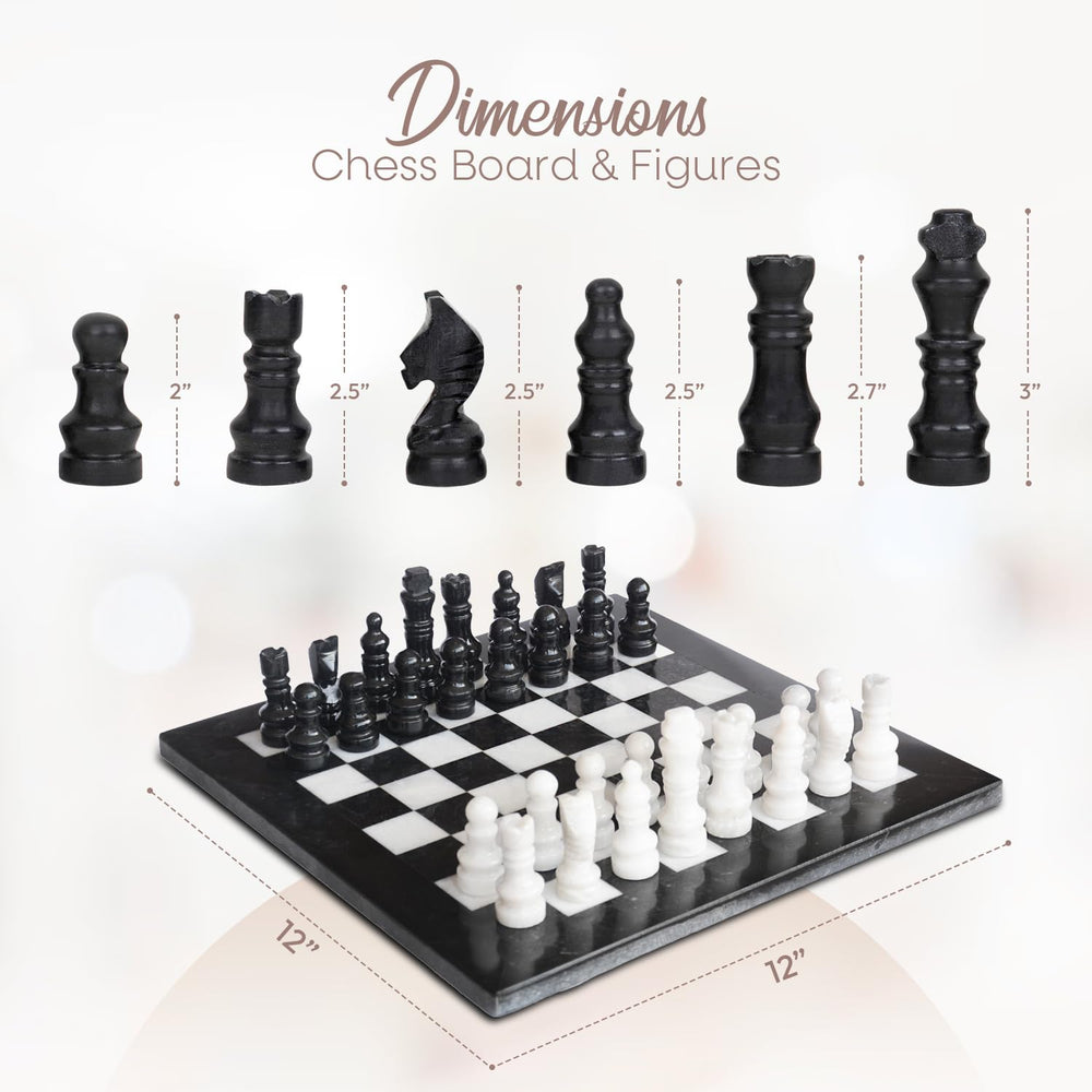 UMAID velvet storage box keeps the chess set secure and ready for gifting.