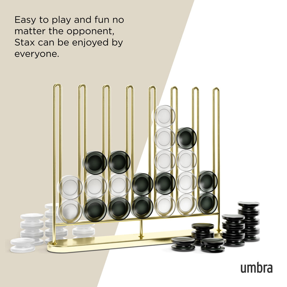 Umbra STAX on a desk doubles as decor and a quick game.