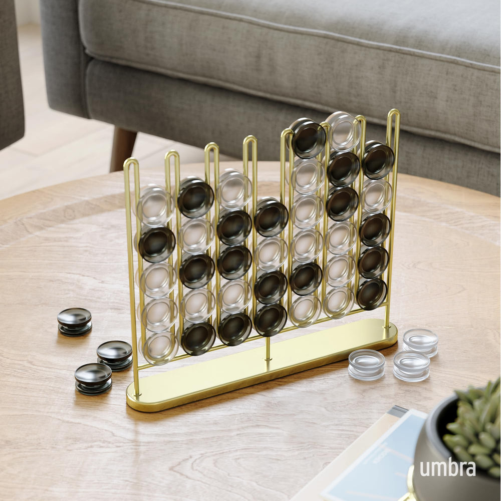 Umbra STAX with frosted pieces offers a stylish tabletop game that's easy to spot.