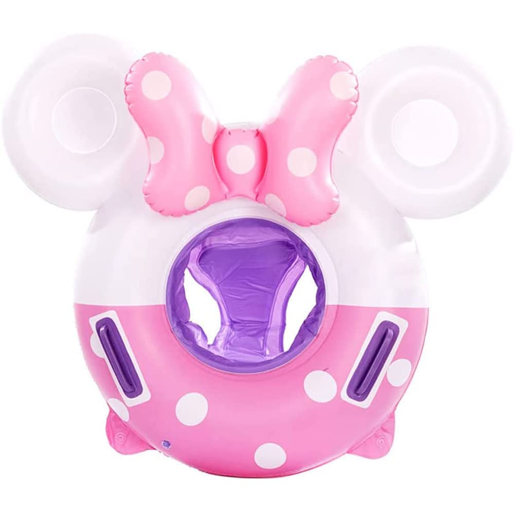 Umbresen baby swimming float with bowknot mouse enhances playful pool moments safely.