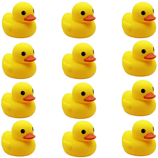 umbresen yellow rubber ducks 12pcs set for bath time fun and learning