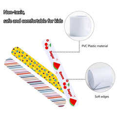 Umikk white slap bracelet surface prepared for painting and stickers.