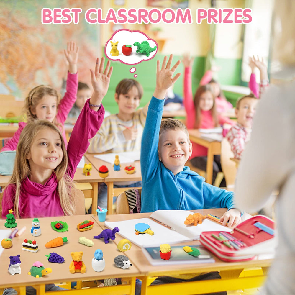 UMIKU mini puzzle erasers with versatile shapes for take-apart play.