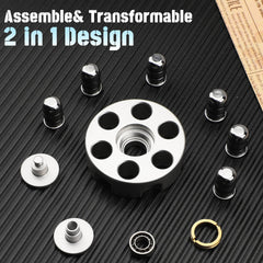 Umnodobn Cool Alloy Spinner side view, compact desk companion for focus.