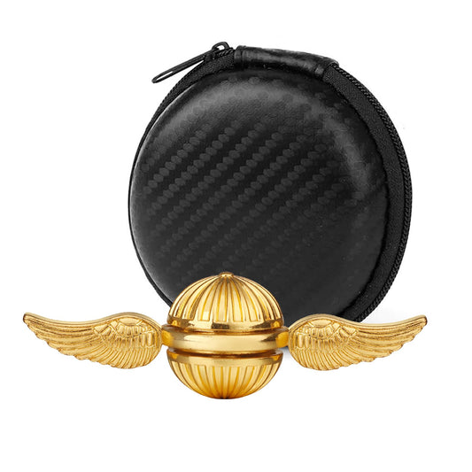 Umnodobn Gold Orb Spinner close-up for tactile focus and stress relief.