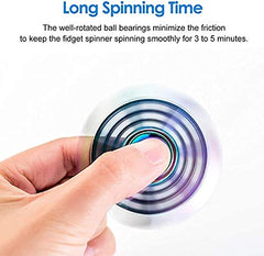 Umnodobn rainbow metal fidget spinner with vibrant colors for quick breaks