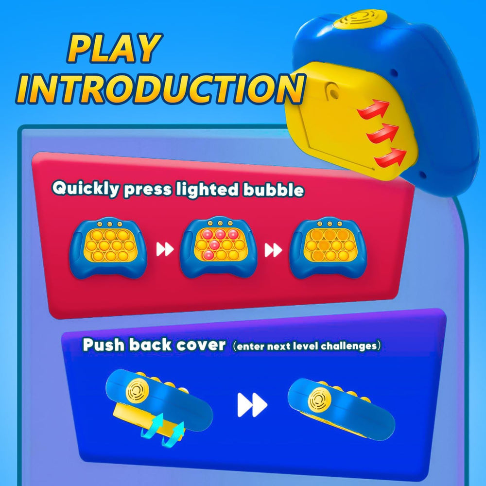 UMQYYMKO Pop Push Blue compact-size design suited for classrooms or family time