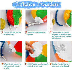 UMUACCAN sand and pool use, quick-to-inflate beach ball.