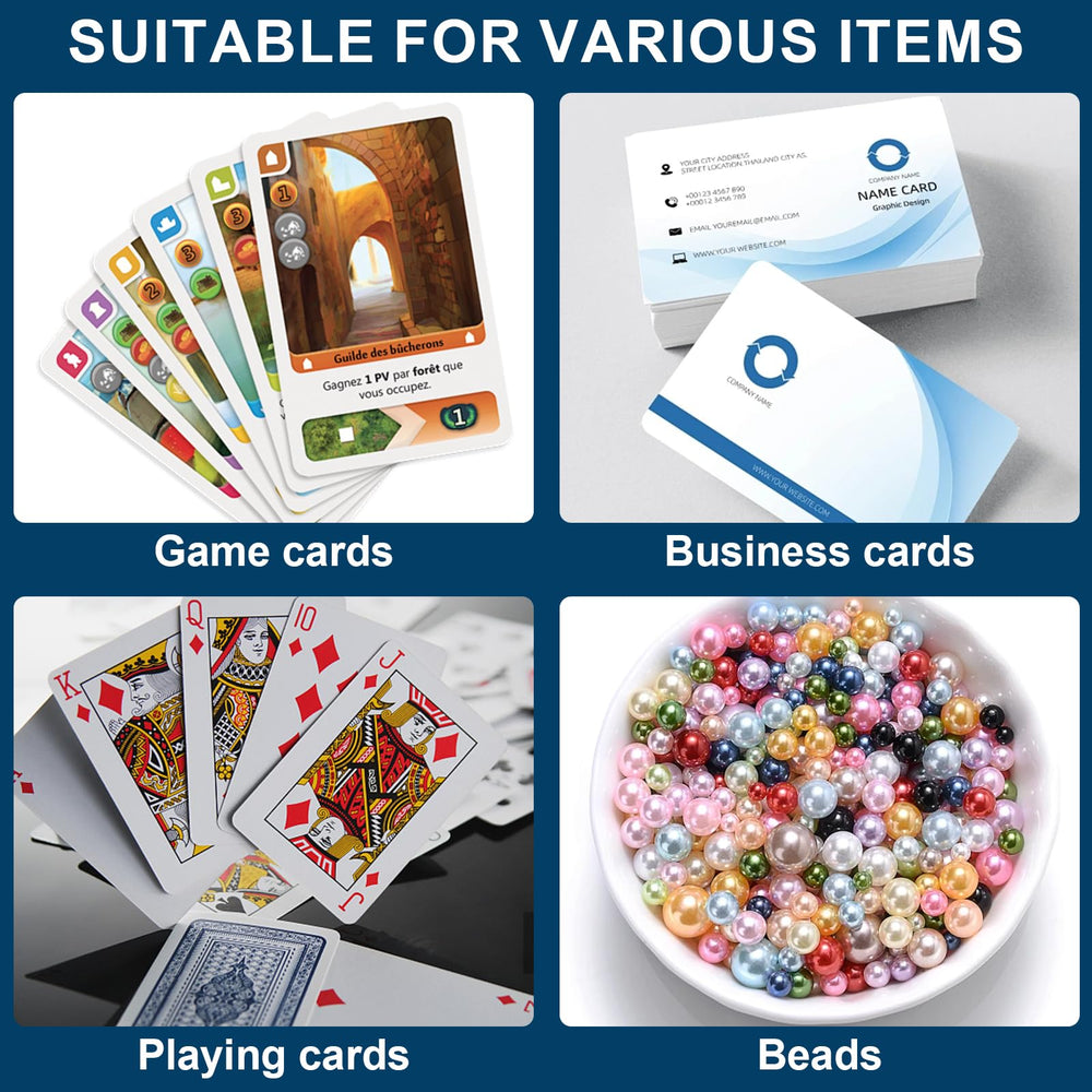 Uncle Yang clear plastic deck box for quick card selection during play.