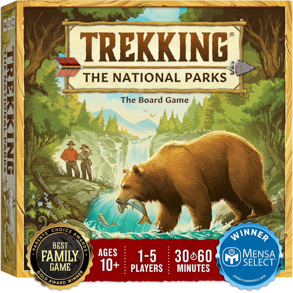 Underdog Games Trekking the National Parks board game map boosts immersion for family adventures.