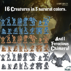 Underdusk frightful creature unpainted miniature, perfect for customization and storytelling sessions.