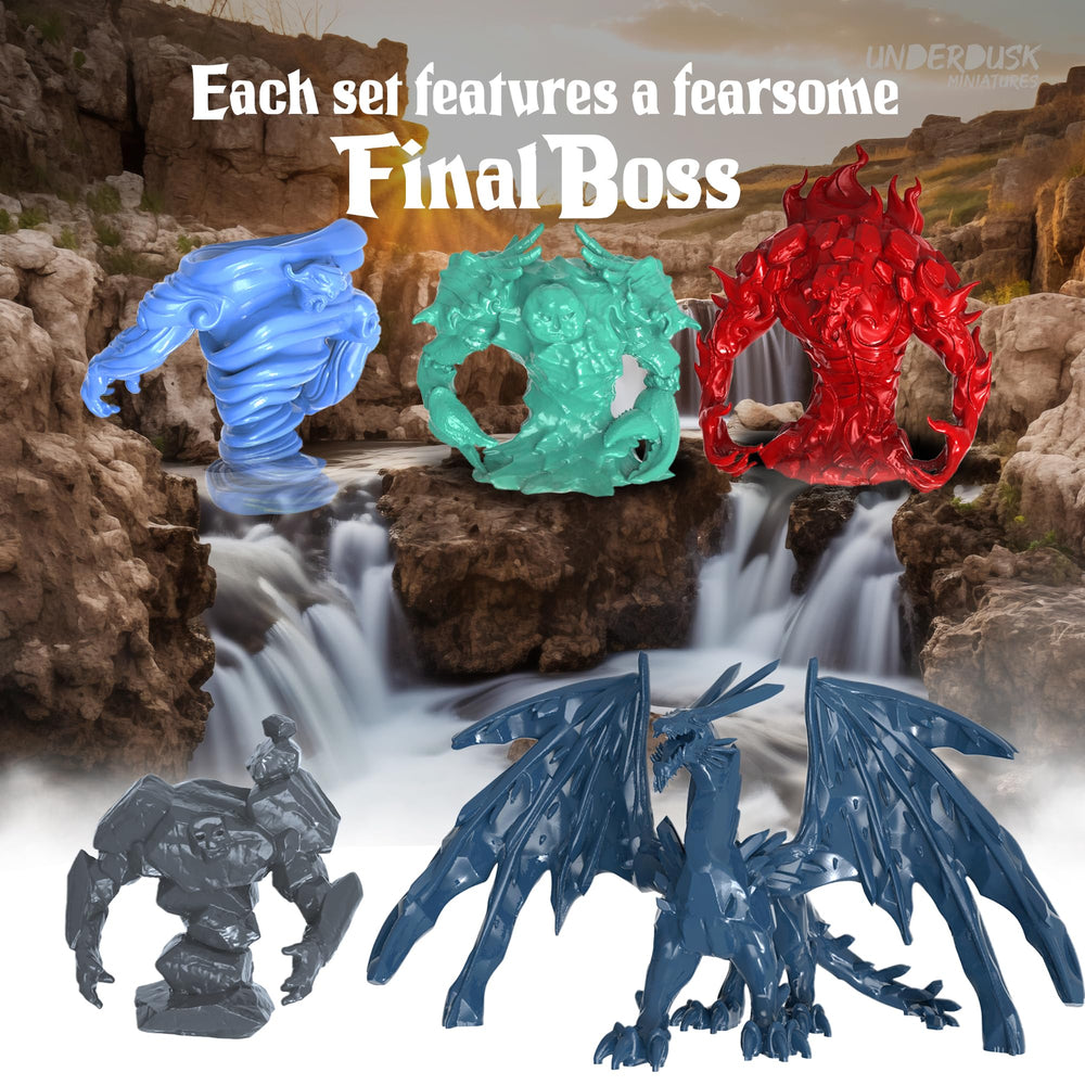 Underdusk ice elemental figure primes suspense in frost-themed combats