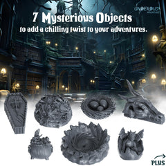 Underdusk mimic monstrous form unpainted miniature, ideal for towering foes.