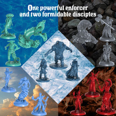 Underdusk water elemental figure evokes fluid, cinematic skirmishes