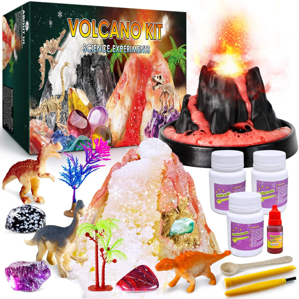 UNGLINGA erupting volcano kit with red lava display for hands-on science exploration