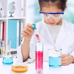 UNGLINGA Kids lab coat inspires curiosity with science themes.