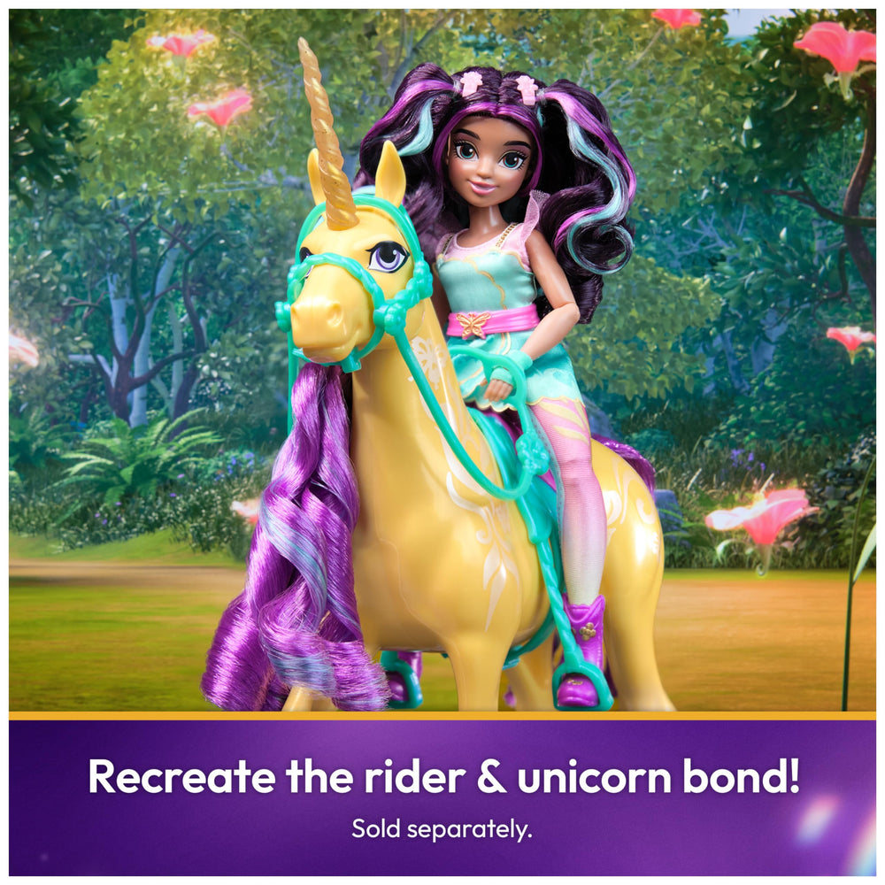 Leaf pairs with Ava doll for shared riding adventures