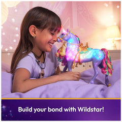 Unicorn Academy Rainbow Light-up Wildstar markings: white to rainbow glow reflects trust.
