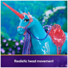 Removable translucent bridle and saddle enable custom poses