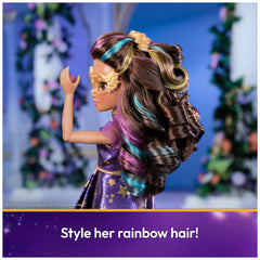 Sophia in ball gown dress for dress-up storytelling