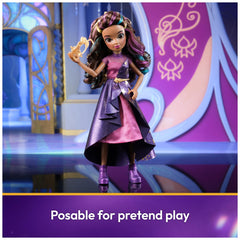Sophia purple booties add sparkle to fantasy attire