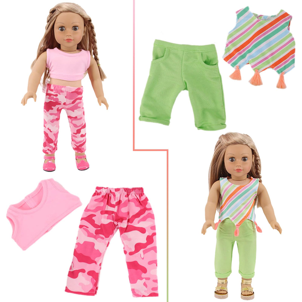 UNICORN ELEMENT pajama set for 18-inch dolls ideal for bedtime storytelling