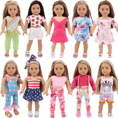 UNICORN ELEMENT 18-inch doll clothes set with dresses for creative dress-up play