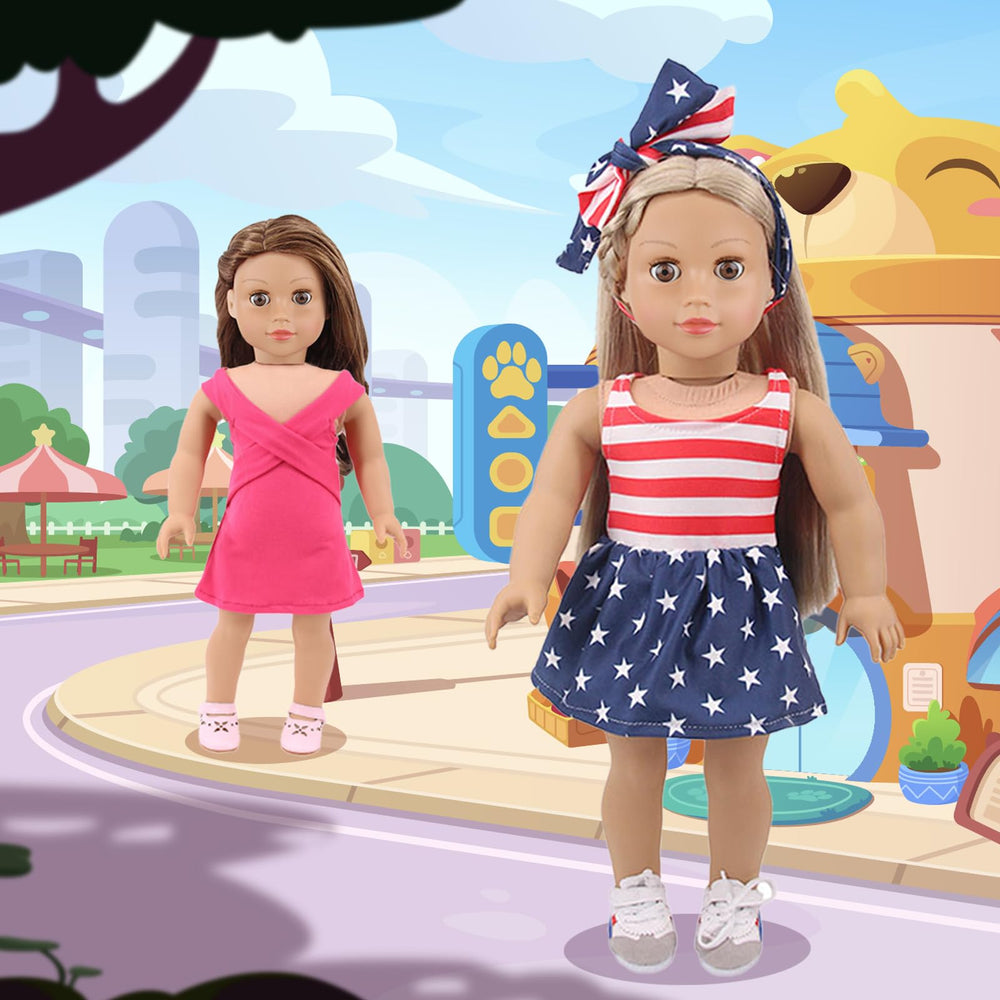 UNICORN ELEMENT costume dresses for 18-inch dolls to spark imaginative adventures
