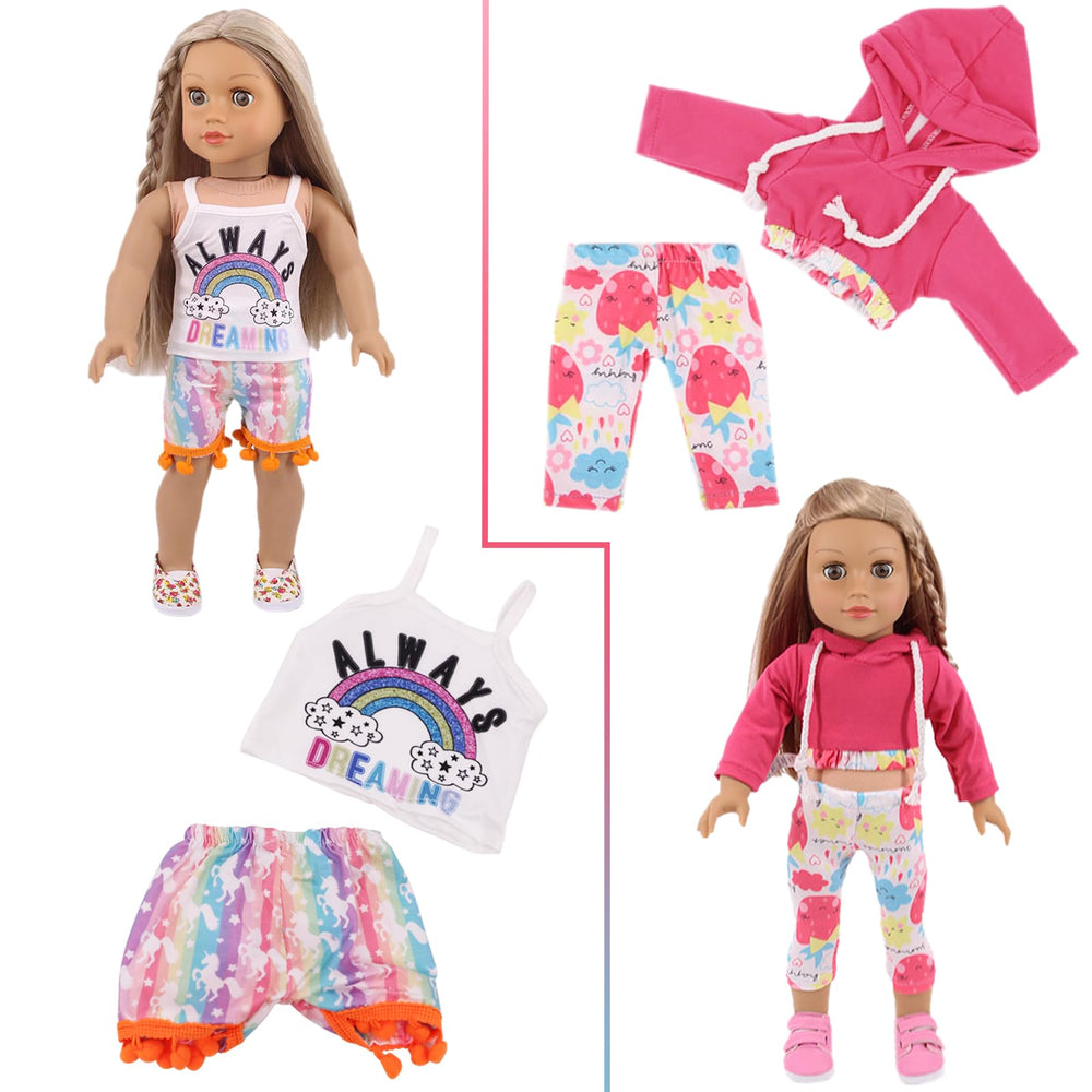 UNICORN ELEMENT hair accessories bundle to complete 18-inch doll outfits