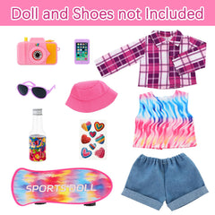 UNICORN ELEMENT camera accessory for 18-inch dolls enhances pretend photography play