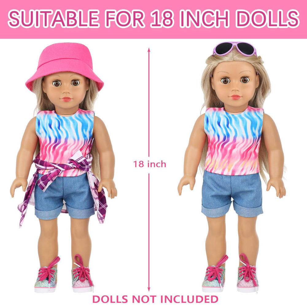 UNICORN ELEMENT plaid shirt for 18-inch dolls inspires coordinated outfits