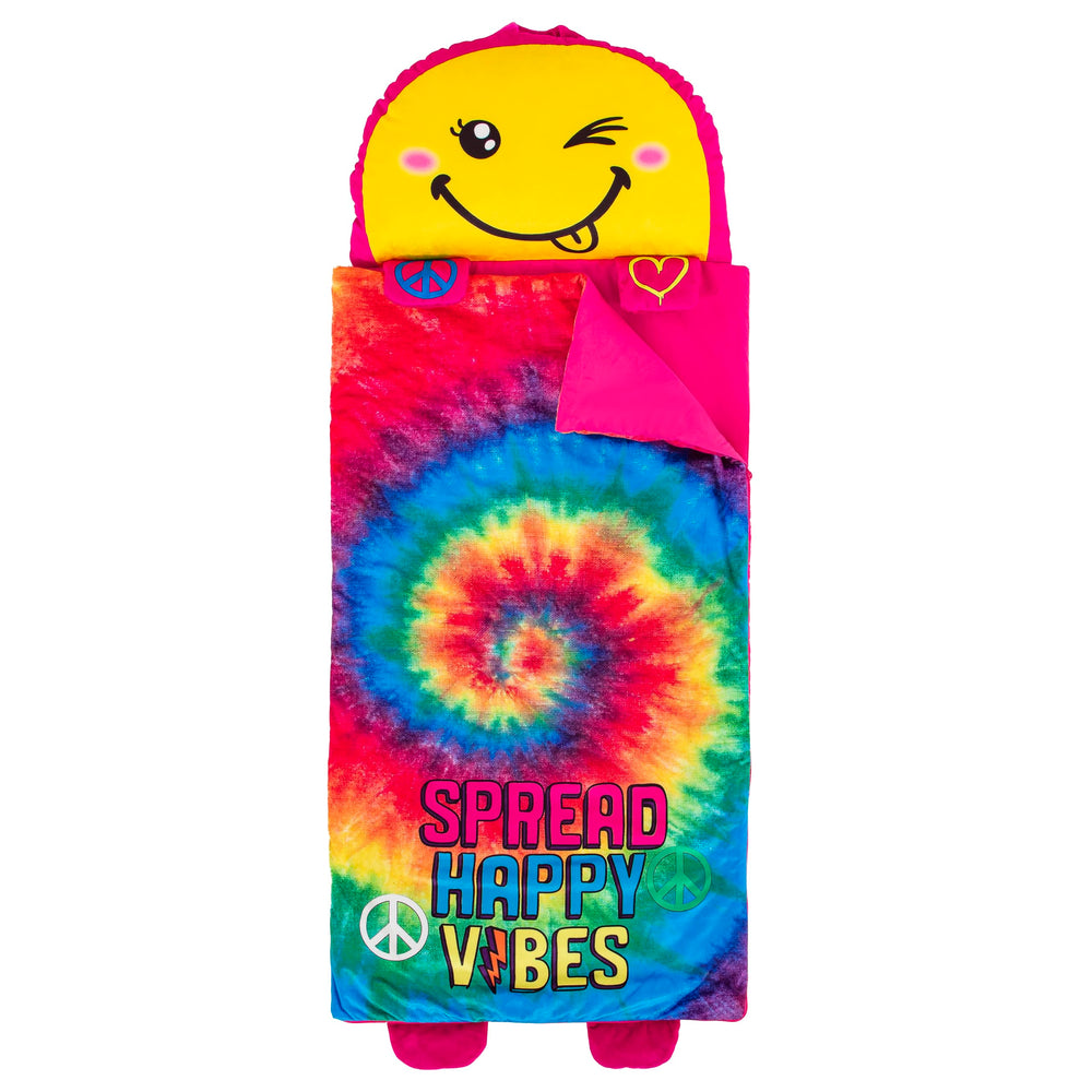 Unicorns & Robots nap mat with attached pillow for cozy rest