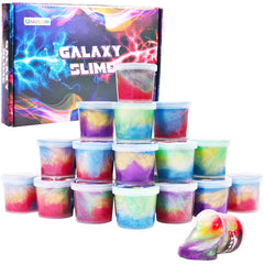 Unicoslm Galaxy Slime bulk 24-pack for party favors and interactive play.