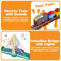 Unimoly light-up bridge illuminates scenes for engaging train moments