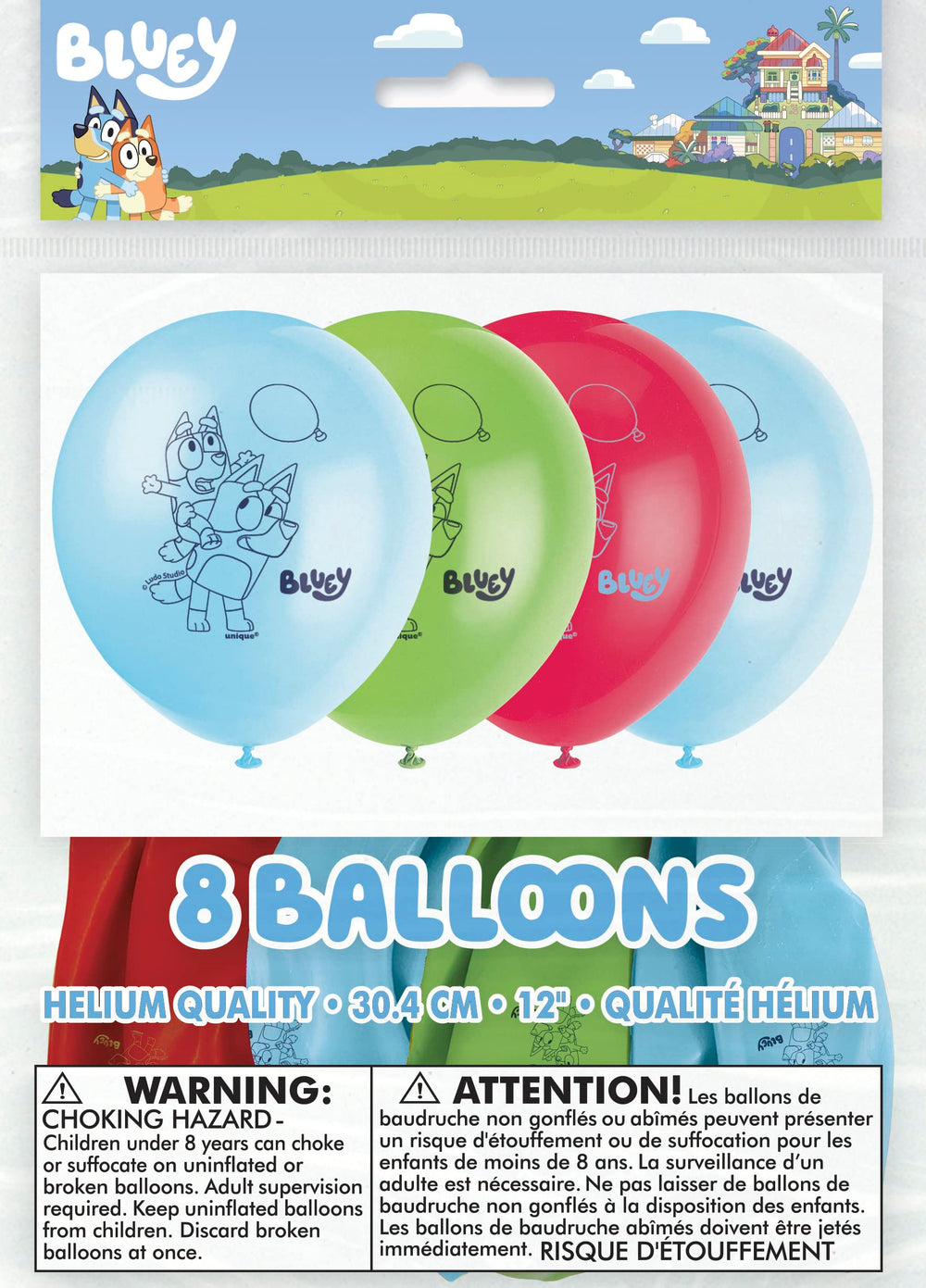 Unique Bluey balloons suit baby showers and parties with cheerful vibes.