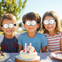 Unique minion-themed goggles, perfect for photo booths and fun costume moments