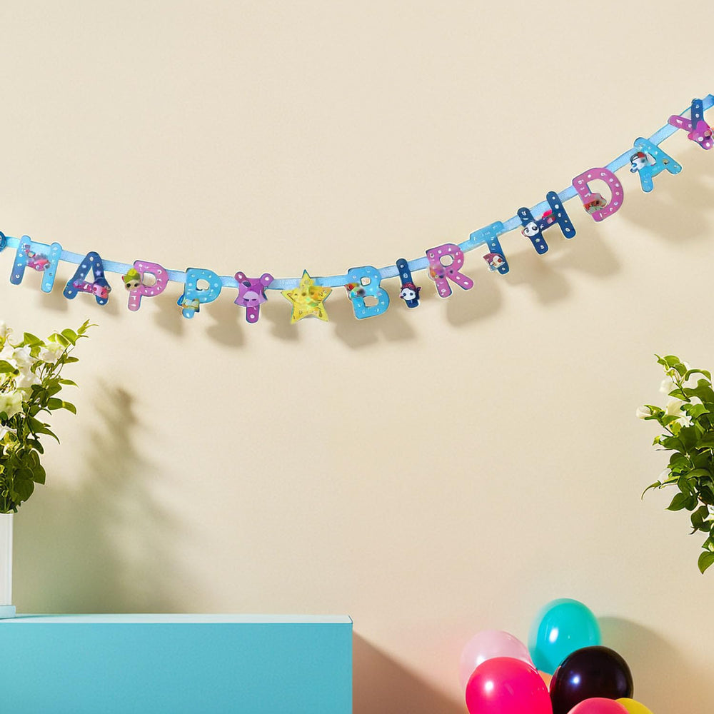 Unique LOL Surprise banner reusable decor for future parties.
