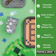 Unique Minecraft party collection officially licensed for authentic decor