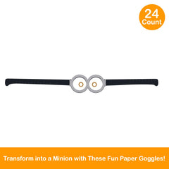 Unique Minion party goggles, easy to wear at photo booths for playful Despicable Me moments