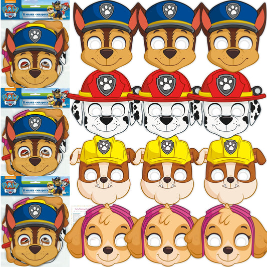 Unique Paw Patrol Chase mask for kids' party favors and costume fun.