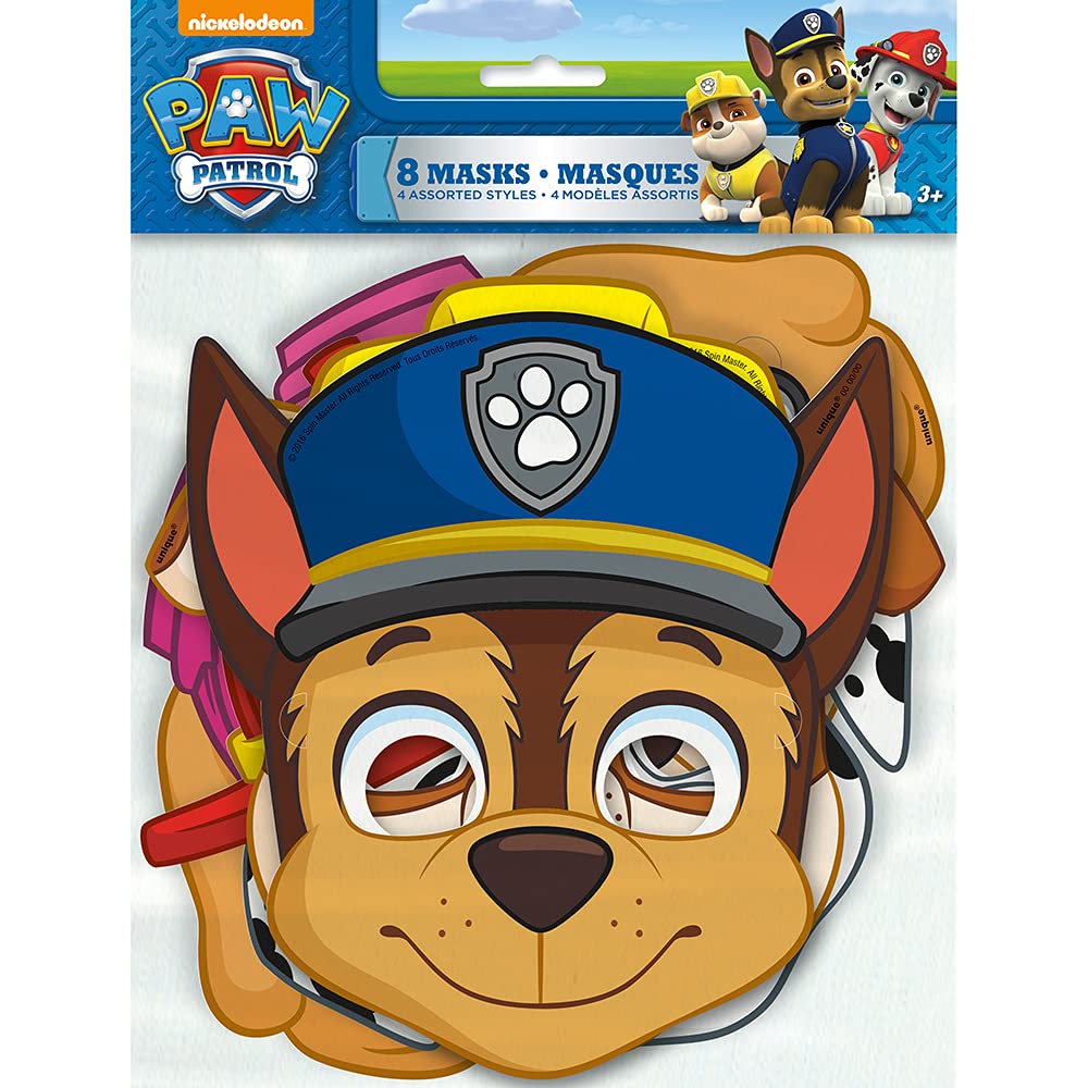 Unique Paw Patrol mask Marshall boosts imaginative play and event memories.