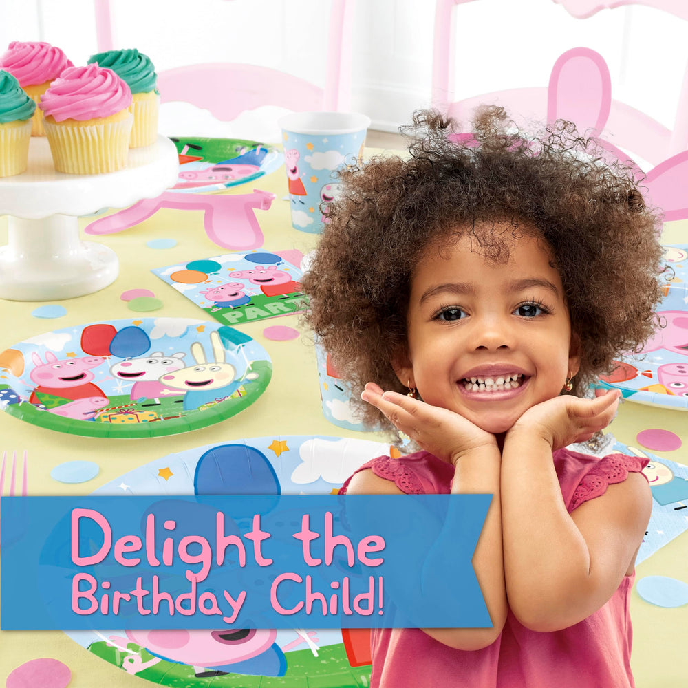 Unique Peppa Pig It's My Birthday sticker adds a celebratory touch.