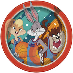 Unique Space Jam plates capture colorful vibes, perfect for birthday celebrations and casual movie nights.