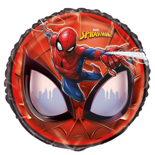 Unique Spiderman foil balloon 18-inch keeps party decorations festive.