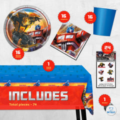 Unique Transformers plates with action-packed design for kid-friendly meals