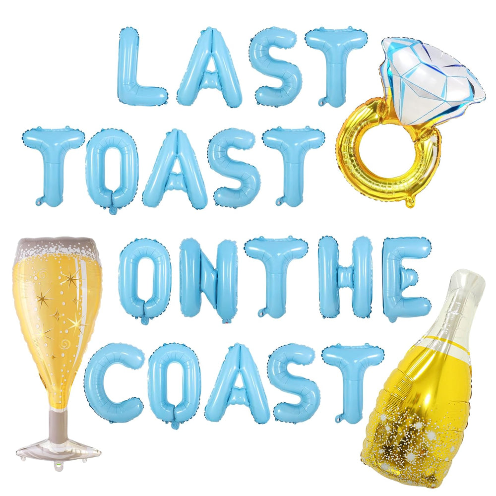 Uniticber Last Toast on the Coast banner with balloons creates a dreamy coastal backdrop.