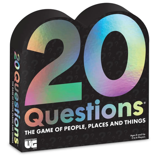 University Games 20 Questions game board set up for group play