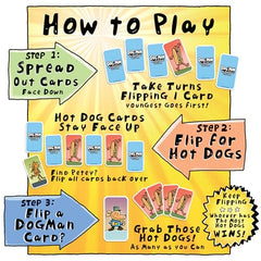 Players engage in fast, humorous card battles featuring Dog Man art.