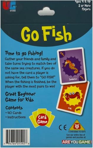Colorful animal cards from University Games Go Fish spark imagination and social play.